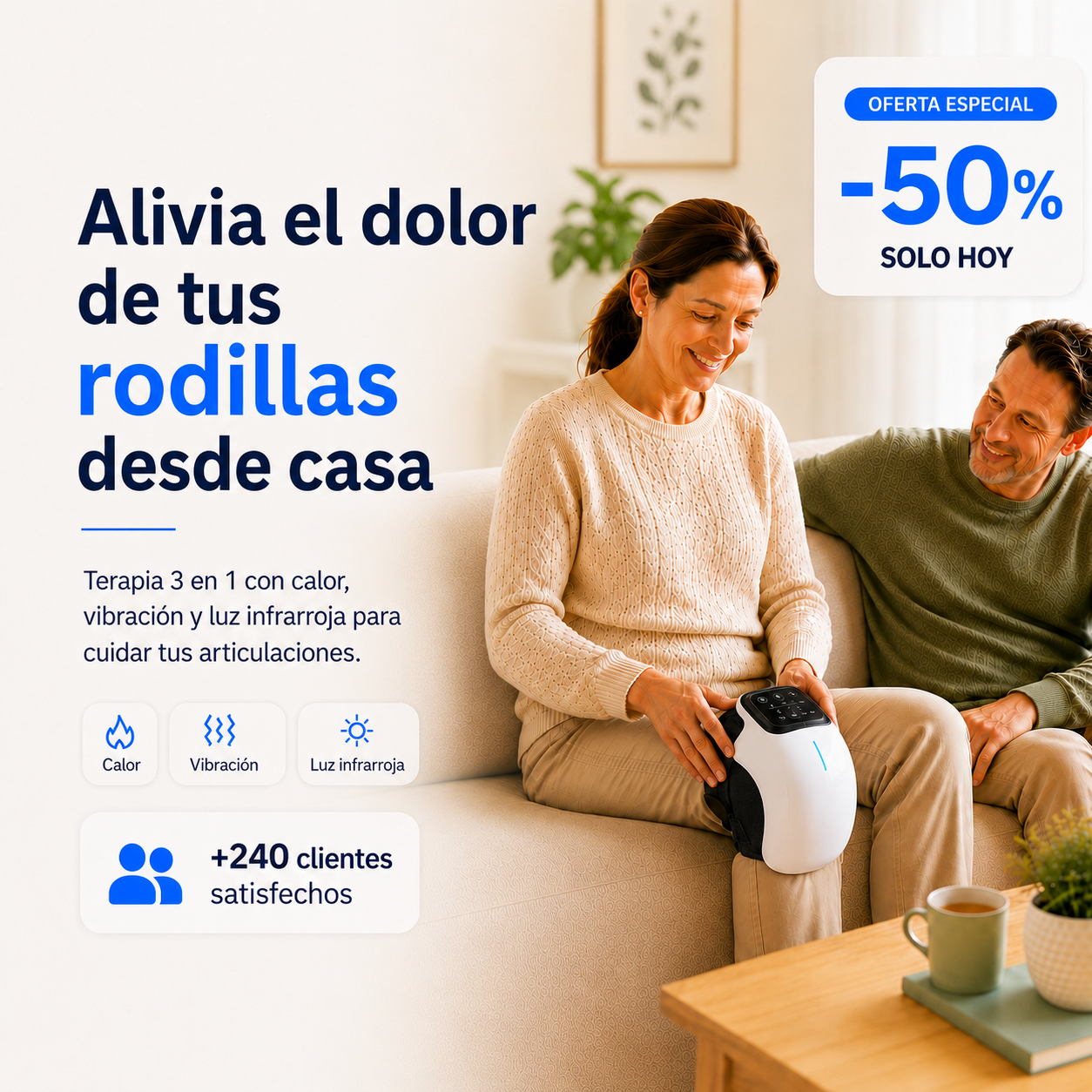 Masajeador de Rodillas con vibracion