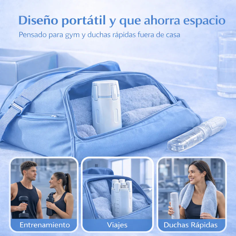 TravelGo™ Dispensador 4 en 1 para Gym, Viajes y Playa