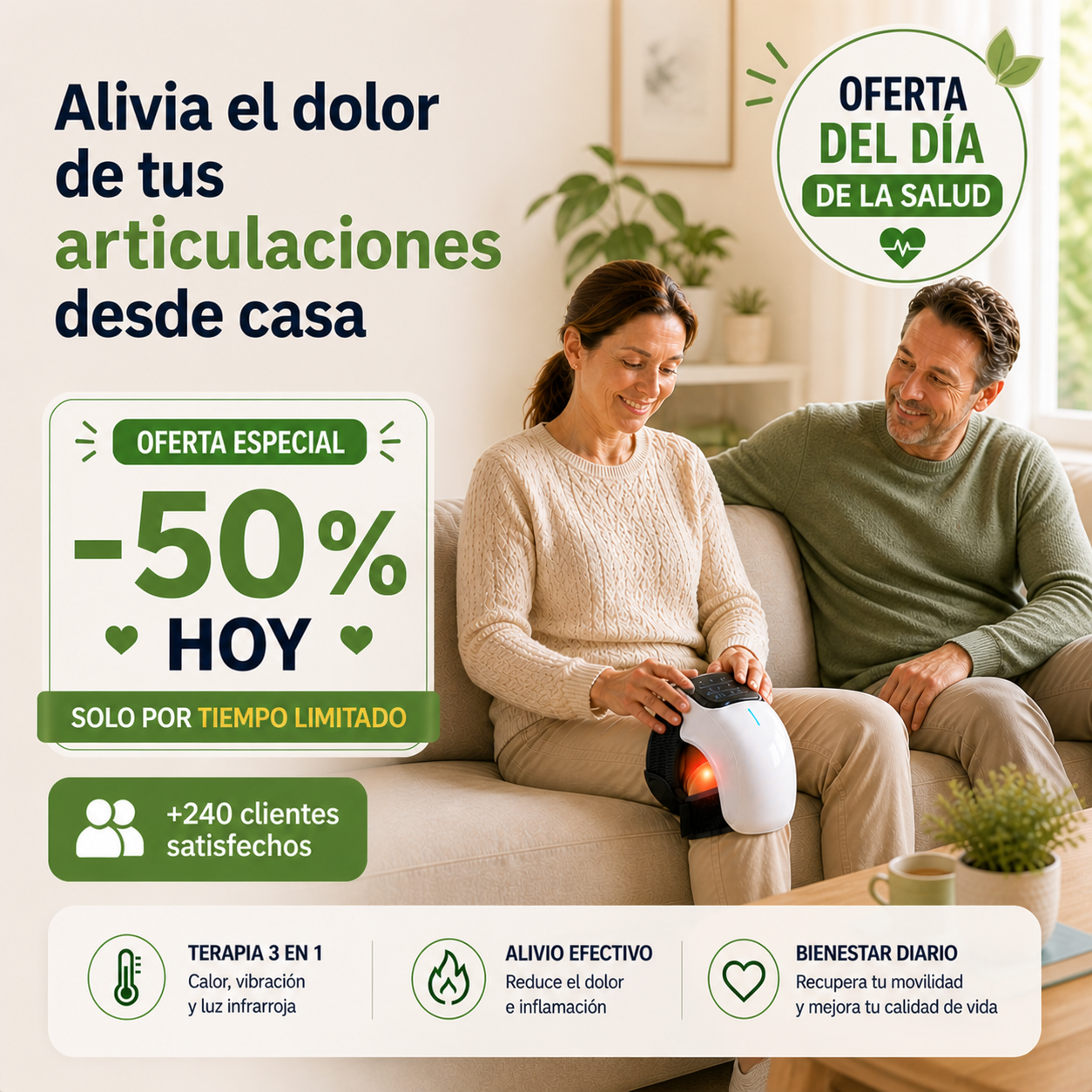 Masajeador de Rodillas con vibracion